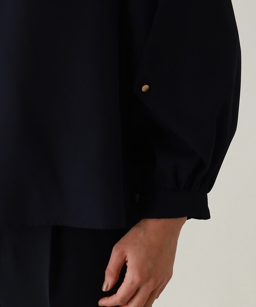 THE SHOP TK （ザ ショップ ティーケー ）の「◆【セレモニー/入卒/洗える】ジョーゼット袖シャーリングブラウス（シャツ/ブラウス・レディース・ホワイト系/ネイビー・11/12/13/14）」の16枚目の写真
