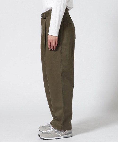 DENHAM（デンハム）の「DENHAM/デンハム/3MIJ CW ワイドチノ（チノパンツ・メンズ・オリーブ系・M/L/S）」の4枚目の写真