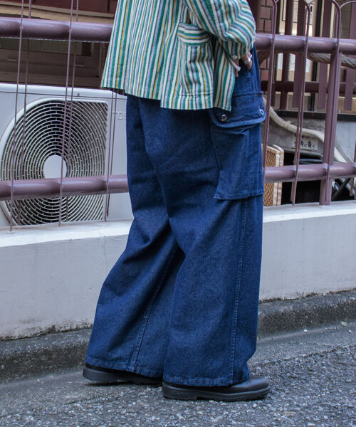 ARMY TWILL（アーミーツイル）の「【ARMY TWILL/アーミーツイル】DENIM CARGO PANTS デニム カーゴパンツ（デニムパンツ・メンズ・ライトブルー/インディゴブルー・M/L）」の10枚目の写真