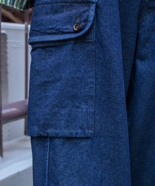 ARMY TWILL（アーミーツイル）の「【ARMY TWILL/アーミーツイル】DENIM CARGO PANTS デニム カーゴパンツ（デニムパンツ・メンズ・ライトブルー/インディゴブルー・M/L）」の18枚目の写真