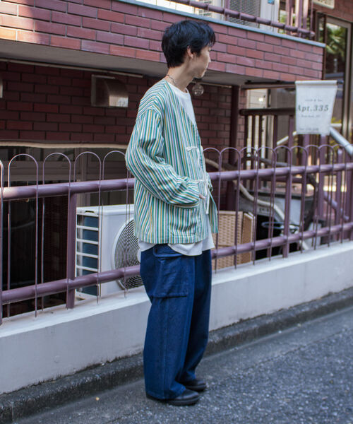 ARMY TWILL（アーミーツイル）の「【ARMY TWILL/アーミーツイル】DENIM CARGO PANTS デニム カーゴパンツ（デニムパンツ・メンズ・ライトブルー/インディゴブルー・M/L）」の3枚目の写真