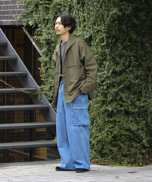 ARMY TWILL（アーミーツイル）の「【ARMY TWILL/アーミーツイル】DENIM CARGO PANTS デニム カーゴパンツ（デニムパンツ・メンズ・ライトブルー/インディゴブルー・M/L）」の9枚目の写真