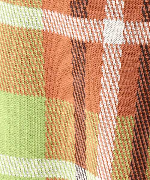 OPAQUE.CLIP（オペークドットクリップ）の「◆【PORTMAN／ポートマン】チェックジャカードタイトニットスカート（スカート・レディース・グリーン系その他3/オレンジ系その他3・38/40）」の14枚目の写真