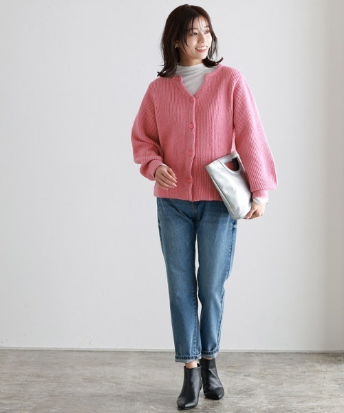 Pierrot（ピエロ）の「シアーカフスボトルネックトップス（Tシャツ/カットソー・レディース・ブラック/オフホワイト/ライトグレー・M/L）」の10枚目の写真