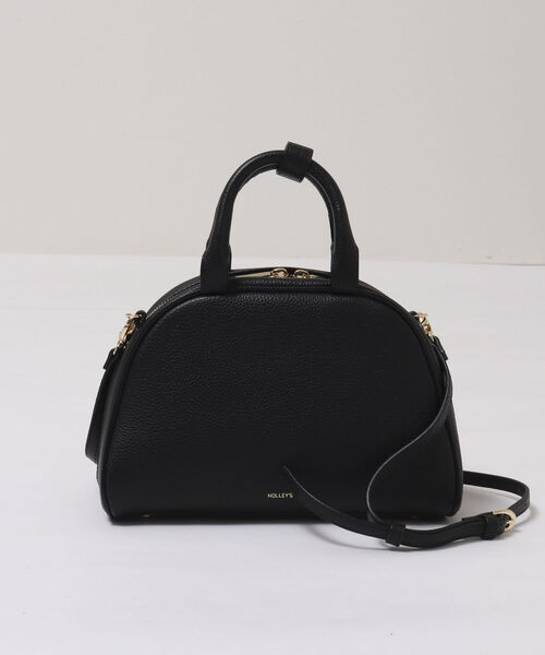 NOLLEY’S（ノーリーズ）の「レザーボストンバッグ（ボストンバッグ・レディース・ブラック/オフホワイト/ミント・FREE）」の3枚目の写真