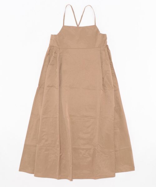 STYLEBLOCK(スタイルブロック)の「ウェザークロスレースアップキャミワンピース(ワンピース・レディース・ベージュ/ブラック/ライトベージュ・M)」の1枚目の写真