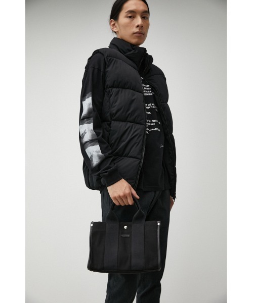 AZUL by moussy(アズールバイマウジー)の「SQUARE CANVAS TOTE BAG/スクエアキャンバストートバッグ(トートバッグ・メンズ・オフホワイト/ブラック・FREE)」の15枚目の写真