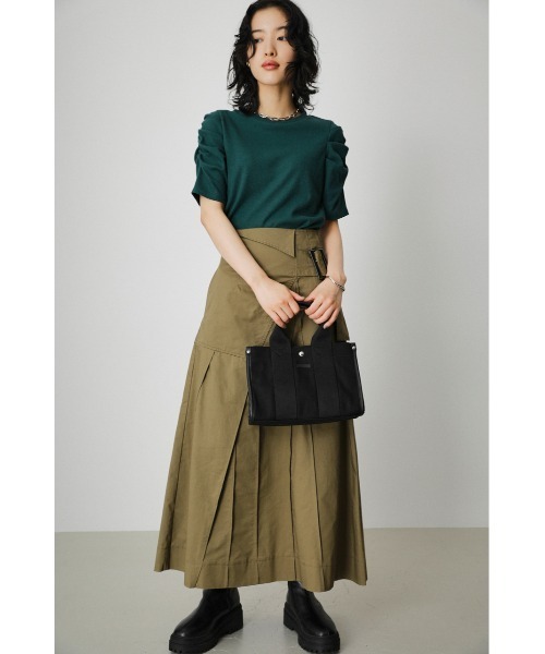 AZUL by moussy(アズールバイマウジー)の「SQUARE CANVAS TOTE BAG/スクエアキャンバストートバッグ(トートバッグ・メンズ・オフホワイト/ブラック・FREE)」の17枚目の写真