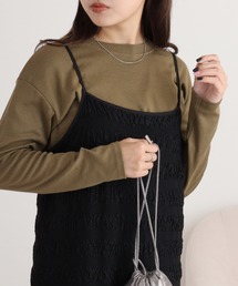 atONE ラウンドヘム サイドスリット ロングTシャツ 長袖