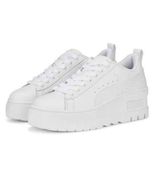 PUMA(プーマ)の「PUMA MAYZE WEDGE WNS / プーマ メイズ ウェッジ ウィメンズ(スニーカー・レディース・ホワイト・25.0cm/24.5cm/24.0cm/23.5cm/23.0cm)」の1枚目の写真