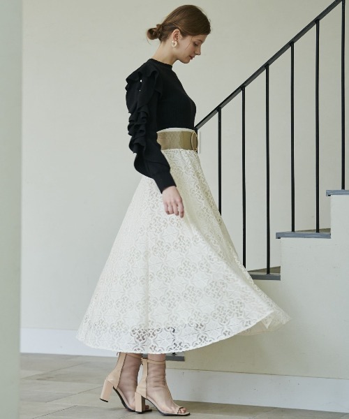 AND COUTURE(アンドクチュール)の「ウエストリブゴシック柄 AND COUTURE(アンドクチュール)の「ウエストリブゴシック柄
