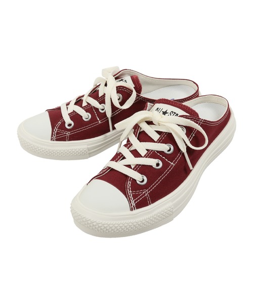 CONVERSE（コンバース）の「［コンバース］ALLSTAR　LIGHTMULE　オールスターミュールスリッパ（スリッポン・レディース・ホワイト/ワイン・M/S）」の3枚目の写真