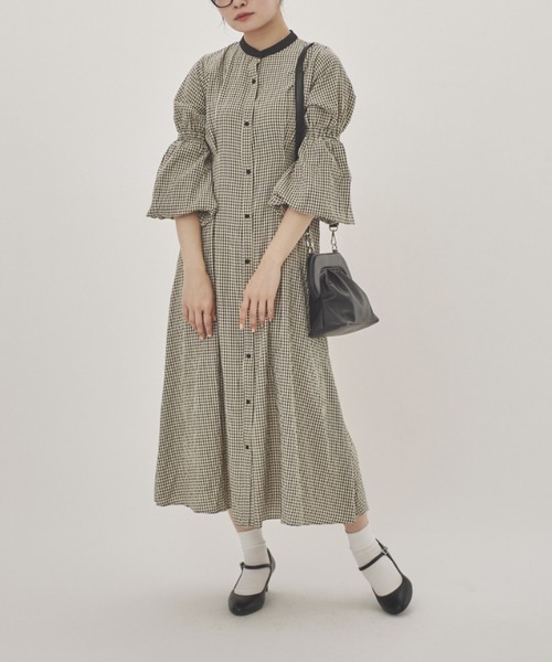idem（イデム）の「padded gamaguchi bag/パデットがまぐちバッグ（ショルダーバッグ・レディース・ブラック/グレイッシュベージュ/ミント・FREE）」の14枚目の写真