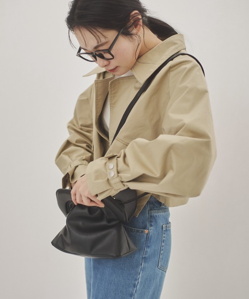 idem（イデム）の「padded gamaguchi bag/パデットがまぐちバッグ（ショルダーバッグ・レディース・ブラック/グレイッシュベージュ/ミント・FREE）」の17枚目の写真