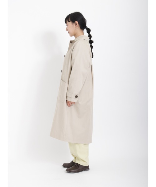 Samansa Mos2（サマンサ モスモス）の「【花粉ブロック】ステンカラーコート（ステンカラーコート・レディース・ベージュ/ネイビー/カーキ/ピンク/ミント・ﾌﾘ-）」の13枚目の写真