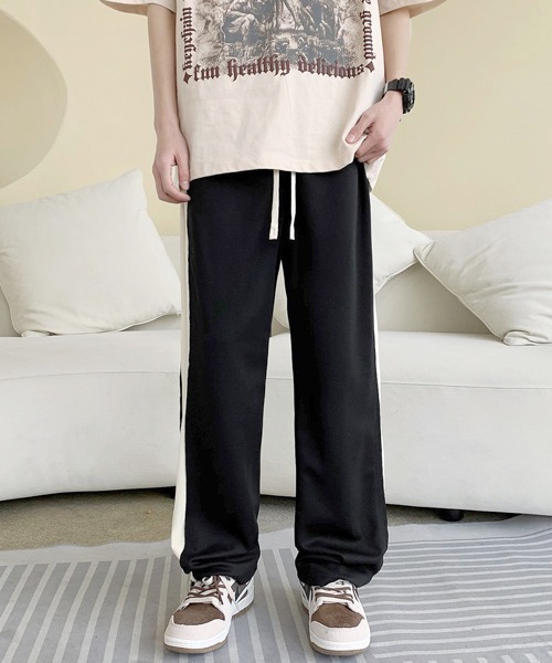FVLMEN(フルメン)の「【FVLMEN】line sweat Pants/ライン スウェット パンツ(スウェットパンツ・メンズ・アイボリー/ブラック/グレー・MEDIUM/LARGE/X-LARGE)」の8枚目の写真