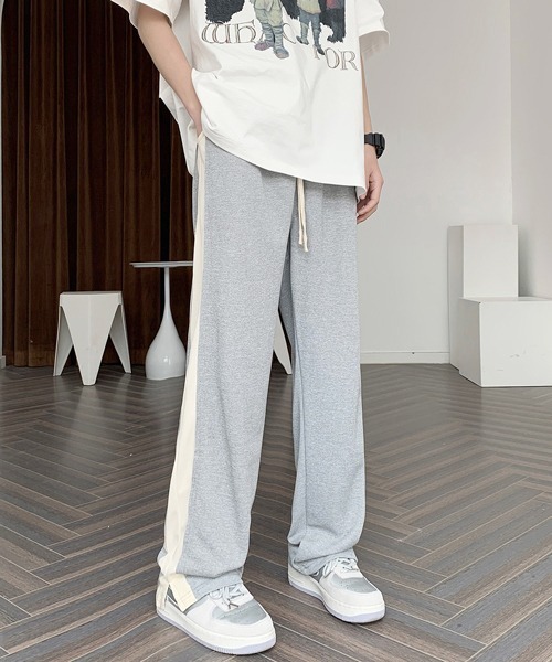 FVLMEN(フルメン)の「【FVLMEN】line sweat Pants/ライン スウェット パンツ(スウェットパンツ・メンズ・アイボリー/ブラック/グレー・MEDIUM/LARGE/X-LARGE)」の9枚目の写真