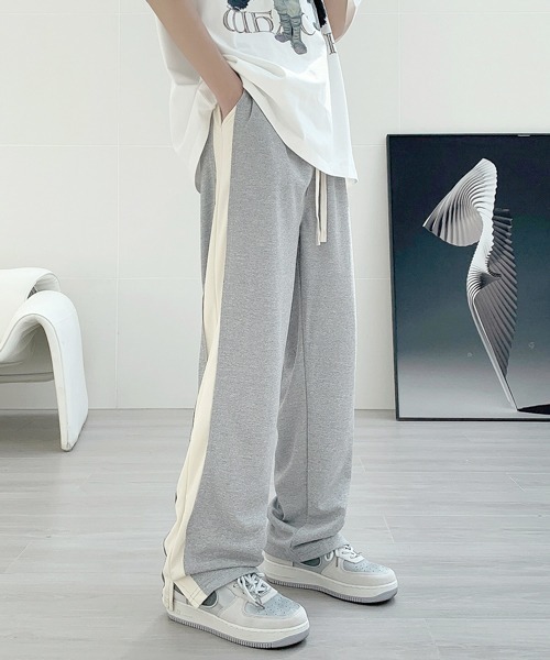 FVLMEN(フルメン)の「【FVLMEN】line sweat Pants/ライン スウェット パンツ(スウェットパンツ・メンズ・アイボリー/ブラック/グレー・MEDIUM/LARGE/X-LARGE)」の6枚目の写真