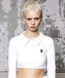 [WOOALONG]★24SS★韓国人気★Vibe crop T WOOALONG パーカー A'GEM/9 × .kom「WOOALONG/ウアロン