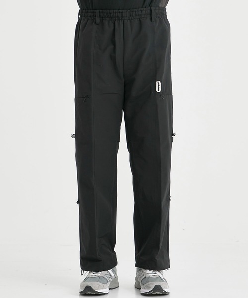 TANAKA / タナカ】TRAINING PANTS BLACK GROSGRAIN（カーゴパンツ