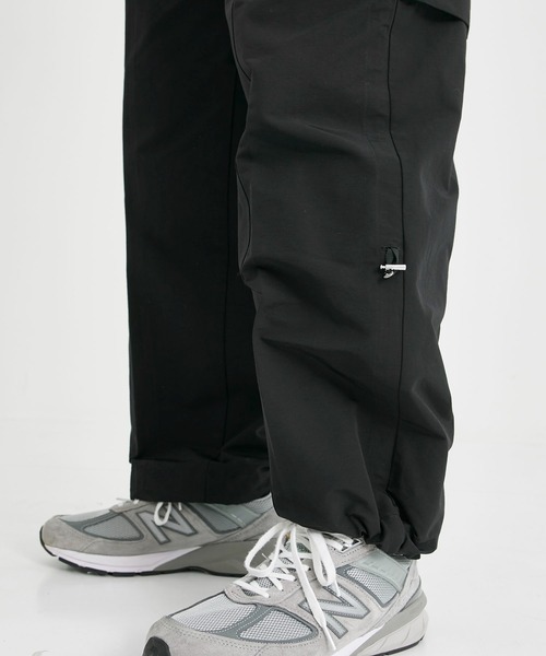 TANAKA / タナカ】TRAINING PANTS BLACK GROSGRAIN（カーゴパンツ