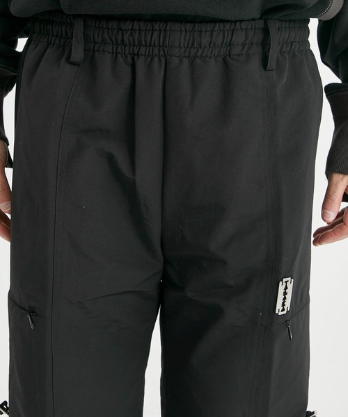 TANAKA / タナカ】TRAINING PANTS BLACK GROSGRAIN（カーゴパンツ