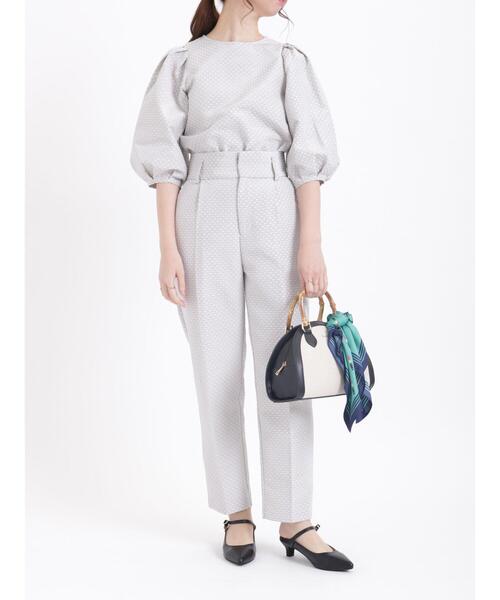 Te chichi（テチチ）の「ドットジャカードボリュームブラウス（セットアップ可）（シャツ/ブラウス・レディース・ネイビー/グレー・ﾌﾘ-）」の22枚目の写真