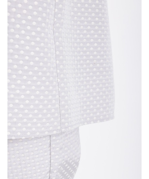 Te chichi（テチチ）の「ドットジャカードボリュームブラウス（セットアップ可）（シャツ/ブラウス・レディース・ネイビー/グレー・ﾌﾘ-）」の4枚目の写真