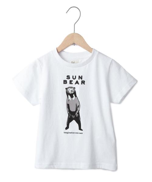 coen（コーエン）の「【coen kids】アニマルプリントＴシャツ(100～150cm)（Tシャツ/カットソー・キッズ・ホワイト/ライトブルー/ネイビー/レッド・110/100/130/140/120/150）」の2枚目の写真