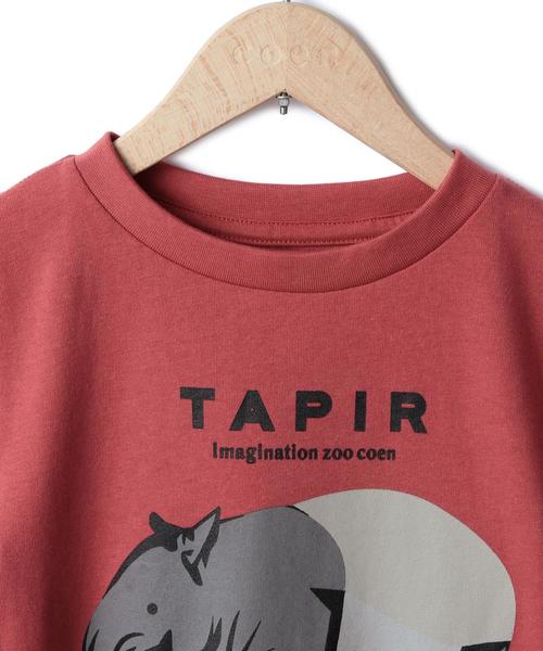 coen（コーエン）の「【coen kids】アニマルプリントＴシャツ(100～150cm)（Tシャツ/カットソー・キッズ・ホワイト/ライトブルー/ネイビー/レッド・110/100/130/140/120/150）」の6枚目の写真