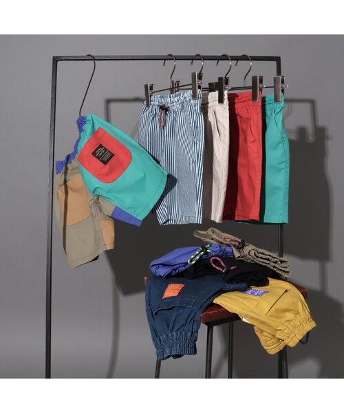 BREEZE(ブリーズ)の「【10色展開】ウエストコードハーフパンツ_5分丈(その他パンツ・キッズ・マスタード/インディゴブルー/レッド/その他10/カーキ/ブラック/レインボー/エメラルド/パープル/キナリ・90/150/120/110/140/100/130)」の11枚目の写真