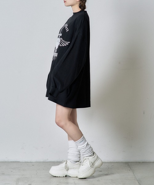 Whinny/心臓大爆破 ロンT　水色　天使界隈　ホワイニー Whinny/心臓大爆破 ロンT 水色 天使界隈 ホワイニーの通販 by rin｜ラクマ