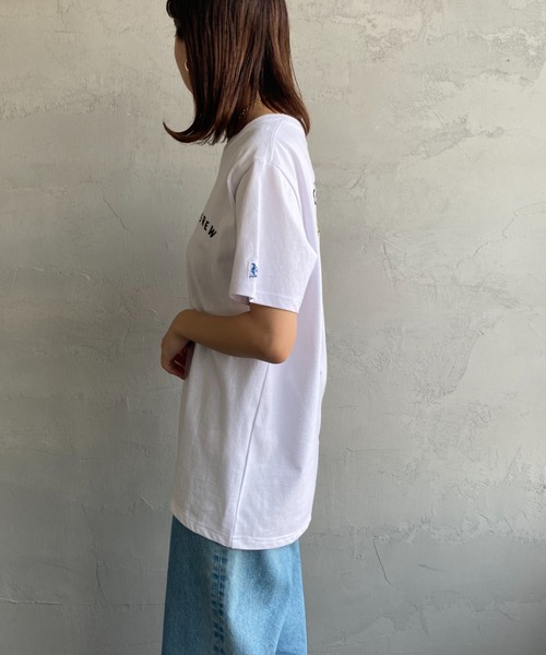 The Endless Summer（エンドレスサマー）の「[THE ENDLESS SUMMER/エンドレスサマー] 別注 パラシュートBUHI刺繍Tシャツ（Tシャツ/カットソー・レディース・ホワイト/ネイビー・XL/M/L）」の17枚目の写真