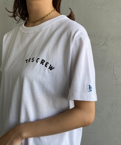 The Endless Summer（エンドレスサマー）の「[THE ENDLESS SUMMER/エンドレスサマー] 別注 パラシュートBUHI刺繍Tシャツ（Tシャツ/カットソー・レディース・ホワイト/ネイビー・XL/M/L）」の9枚目の写真