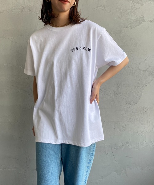 The Endless Summer（エンドレスサマー）の「[THE ENDLESS SUMMER/エンドレスサマー] 別注 パラシュートBUHI刺繍Tシャツ（Tシャツ/カットソー・レディース・ホワイト/ネイビー・XL/M/L）」の20枚目の写真