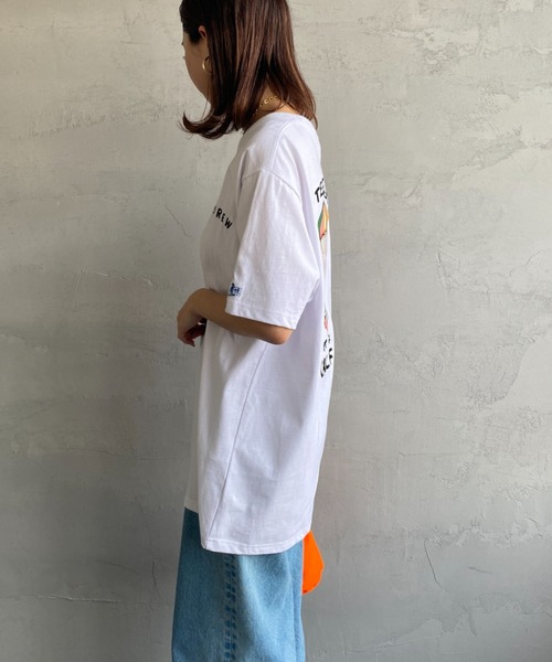 The Endless Summer（エンドレスサマー）の「[THE ENDLESS SUMMER/エンドレスサマー] 別注 パラシュートBUHI刺繍Tシャツ（Tシャツ/カットソー・レディース・ホワイト/ネイビー・XL/M/L）」の16枚目の写真