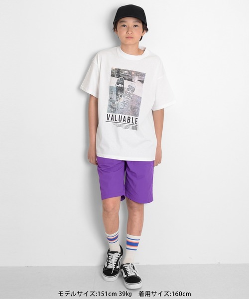 GLAZOS（グラソス）の「アソートフロントフォトグラフィックTシャツ（Tシャツ/カットソー・キッズ・ホワイト/グレー/チャコールグレー/ベージュ・170cm/140cm/160cm/150cm）」の5枚目の写真