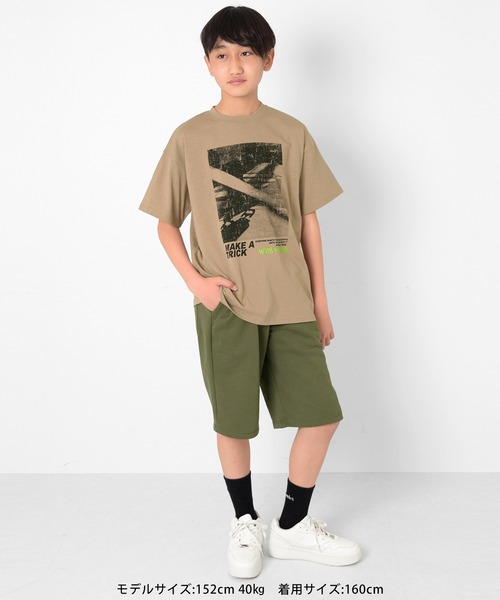 GLAZOS（グラソス）の「アソートフロントフォトグラフィックTシャツ（Tシャツ/カットソー・キッズ・ホワイト/グレー/チャコールグレー/ベージュ・170cm/140cm/160cm/150cm）」の9枚目の写真