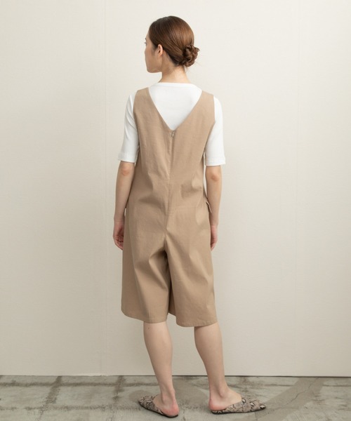 Liyoca(リヨカ)の「【Liyoca】リネンテンセルハーフサロペット(サロペット/オーバーオール・レディース・ブラック/ベージュ・FREE)」の22枚目の写真