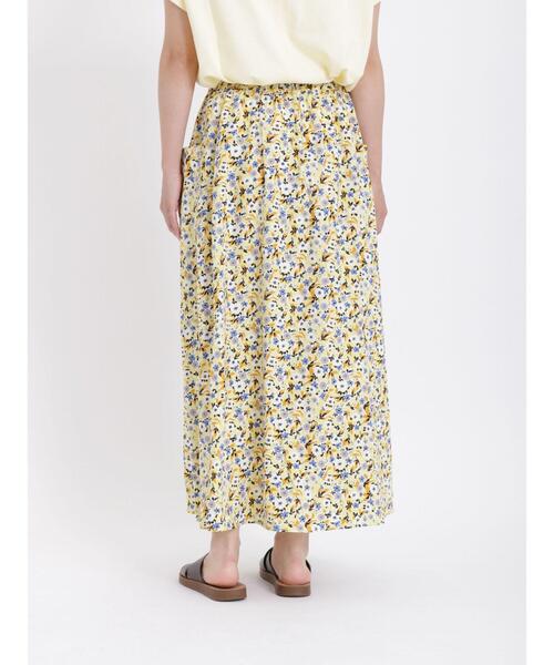 sm2rhythm(サマンサモスモスリズム)の「花柄ギャザーフレアスカート(スカート・レディース・グリーン/ピンク/イエロー・F)」の8枚目の写真