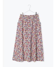 sm2rhythm | 花柄ギャザーフレアスカート(スカート)