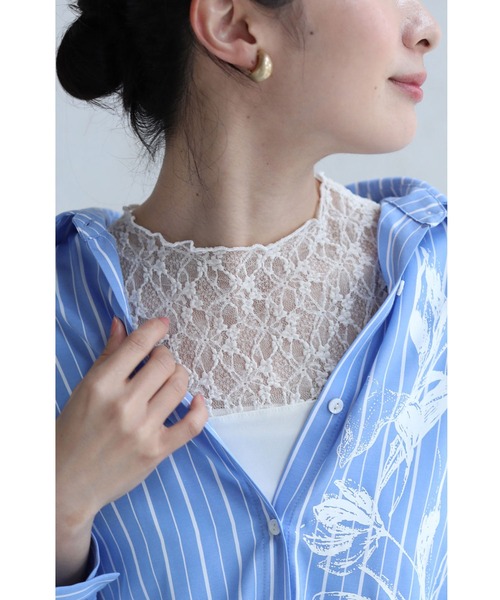 cawaii(カワイイ)の「デコルテに映える美レースカットソートップス(Tシャツ/カットソー・レディース・ホワイト/ブラック・FREE)」の15枚目の写真