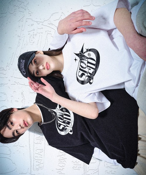 SLOWACID（スローアシッド）の「【UNISEX】SLOW ACID／STAR LOGO T 2908795（Tシャツ/カットソー・レディース・カーキ/ブラック/ホワイト・SMALL/MEDIUM/LARGE）」の15枚目の写真