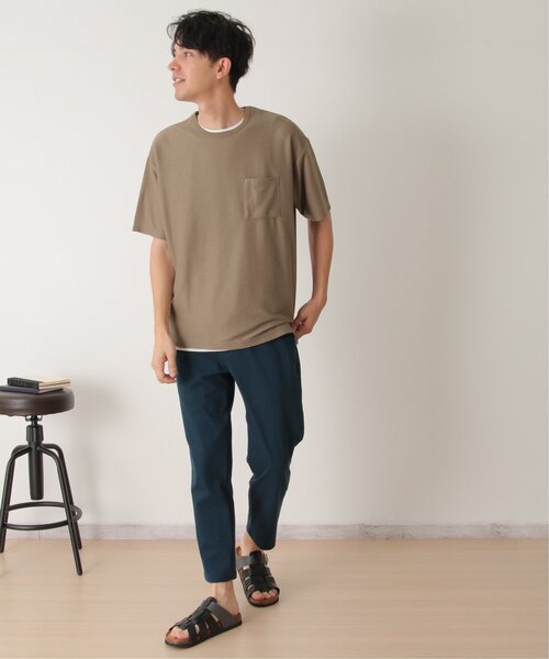 ikka(イッカ)の「【2点セット】リップルTシャツインナーセット(Tシャツ/カットソー・メンズ・オリーブ/ベージュ/ネイビー・S/M/L/XL)」の18枚目の写真