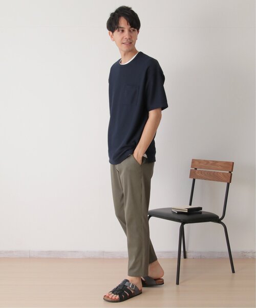 ikka(イッカ)の「【2点セット】リップルTシャツインナーセット(Tシャツ/カットソー・メンズ・オリーブ/ベージュ/ネイビー・S/M/L/XL)」の15枚目の写真
