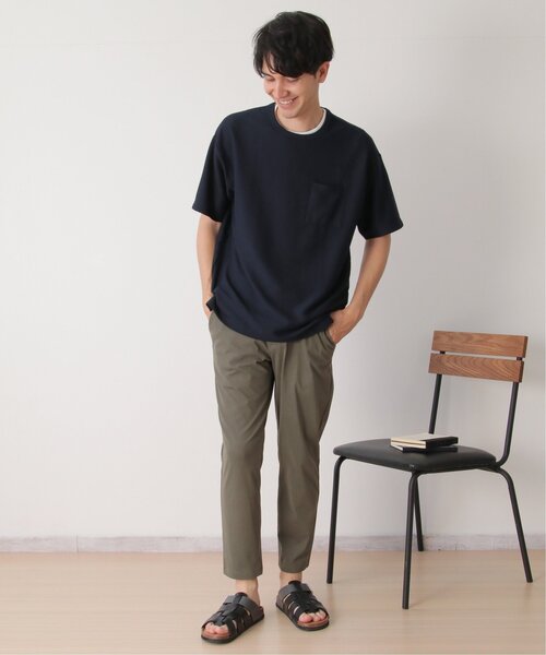 ikka(イッカ)の「【2点セット】リップルTシャツインナーセット(Tシャツ/カットソー・メンズ・オリーブ/ベージュ/ネイビー・S/M/L/XL)」の14枚目の写真