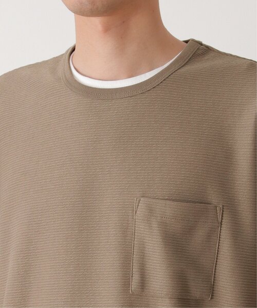 ikka(イッカ)の「【2点セット】リップルTシャツインナーセット(Tシャツ/カットソー・メンズ・オリーブ/ベージュ/ネイビー・S/M/L/XL)」の8枚目の写真