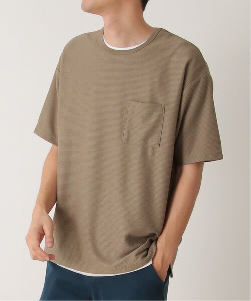 ikka(イッカ)の「【2点セット】リップルTシャツインナーセット(Tシャツ/カットソー・メンズ・オリーブ/ベージュ/ネイビー・S/M/L/XL)」の2枚目の写真