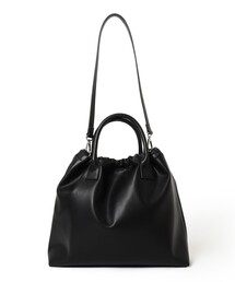 Ray BEAMS | RBS / ソフト レザー ギャザー バッグ(トートバッグ)