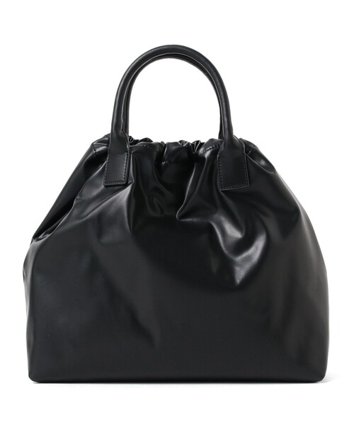 Ray BEAMS(レイビームス)の「RBS / ソフト レザー ギャザー バッグ(トートバッグ・レディース・ブラック/ホワイト・ONE SIZE)」の19枚目の写真